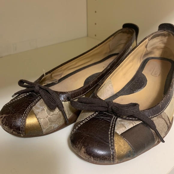 Coach Jenilee patchwork flats 7.5 - Picture 2 of 6